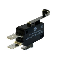 МП45-22-10813-00УХЛ3<br> миниатюрный, рычаг с роликом, перекидной контакт 1НО-1НЗ
